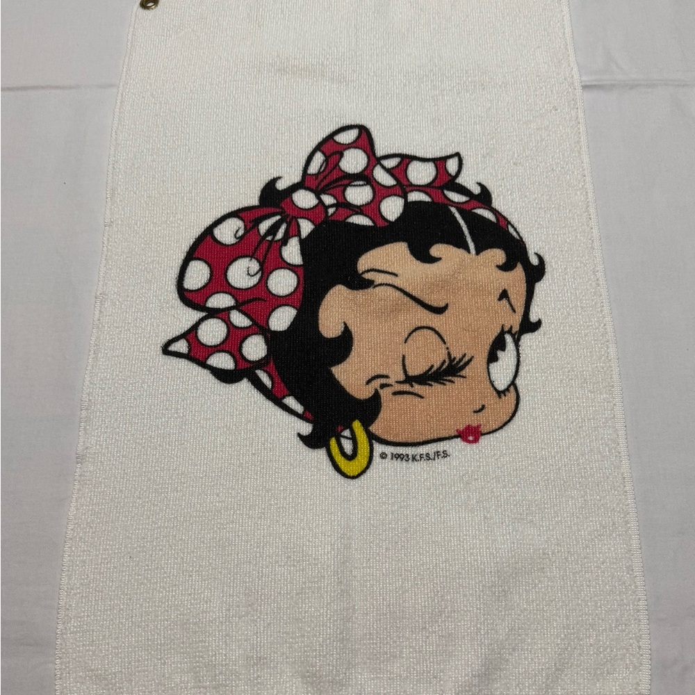 Vintage Betty Boop golf bag towel